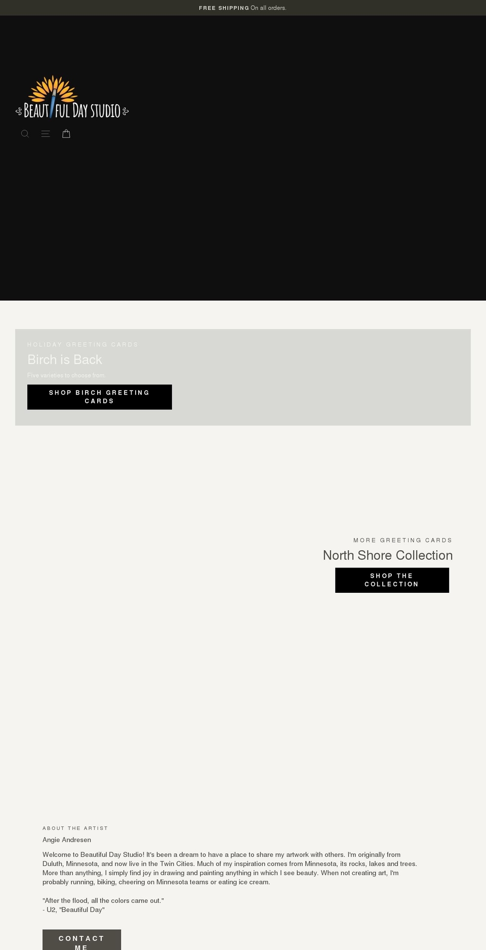 beautifuldaystudio.com shopify website screenshot