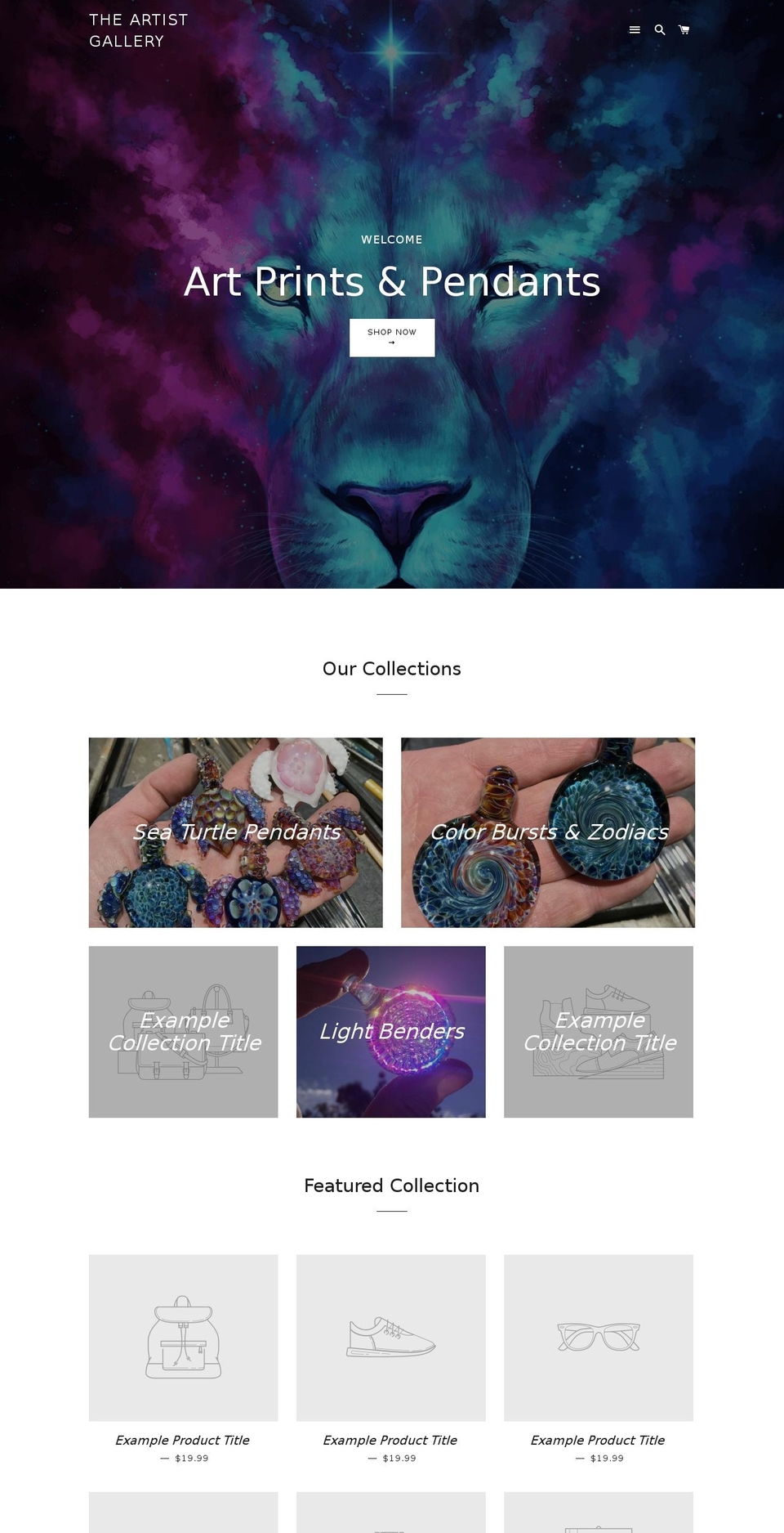 beautifulglass.org shopify website screenshot