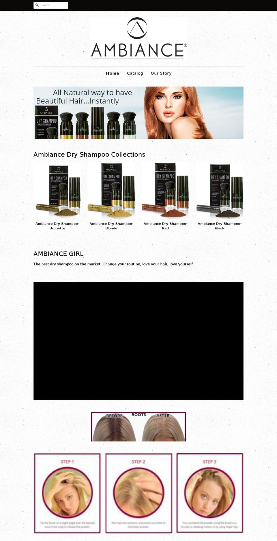 beautifulhairinstantly.com — Shopify storefront screenshot