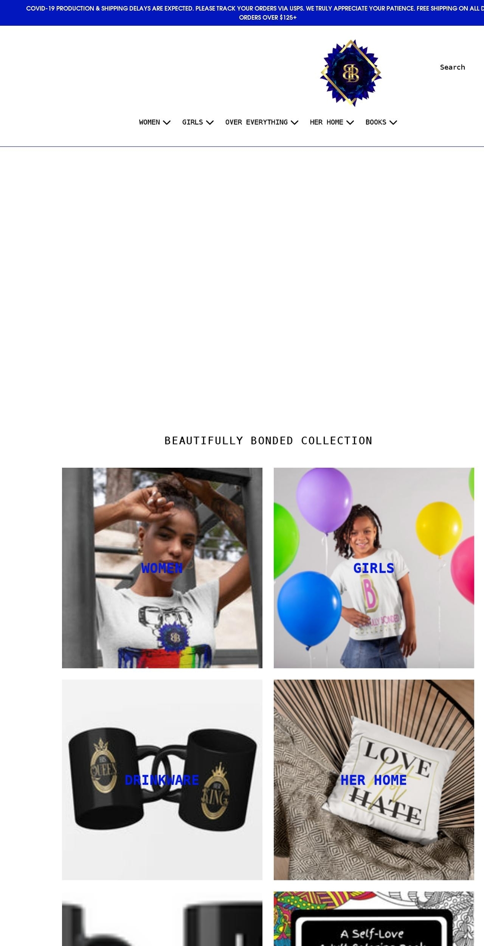 beautifullybonded.com shopify website screenshot