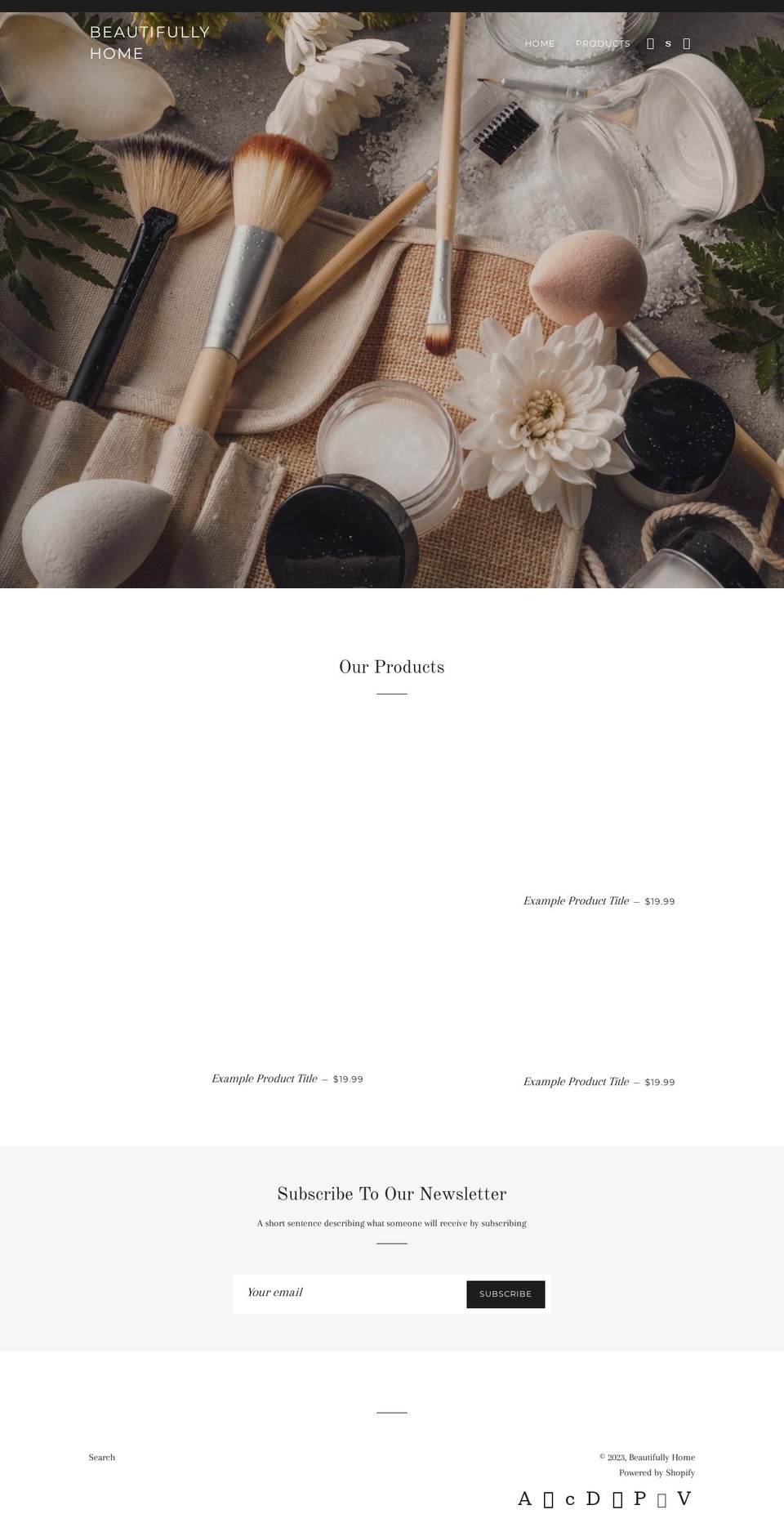 beautifullymine.net shopify website screenshot
