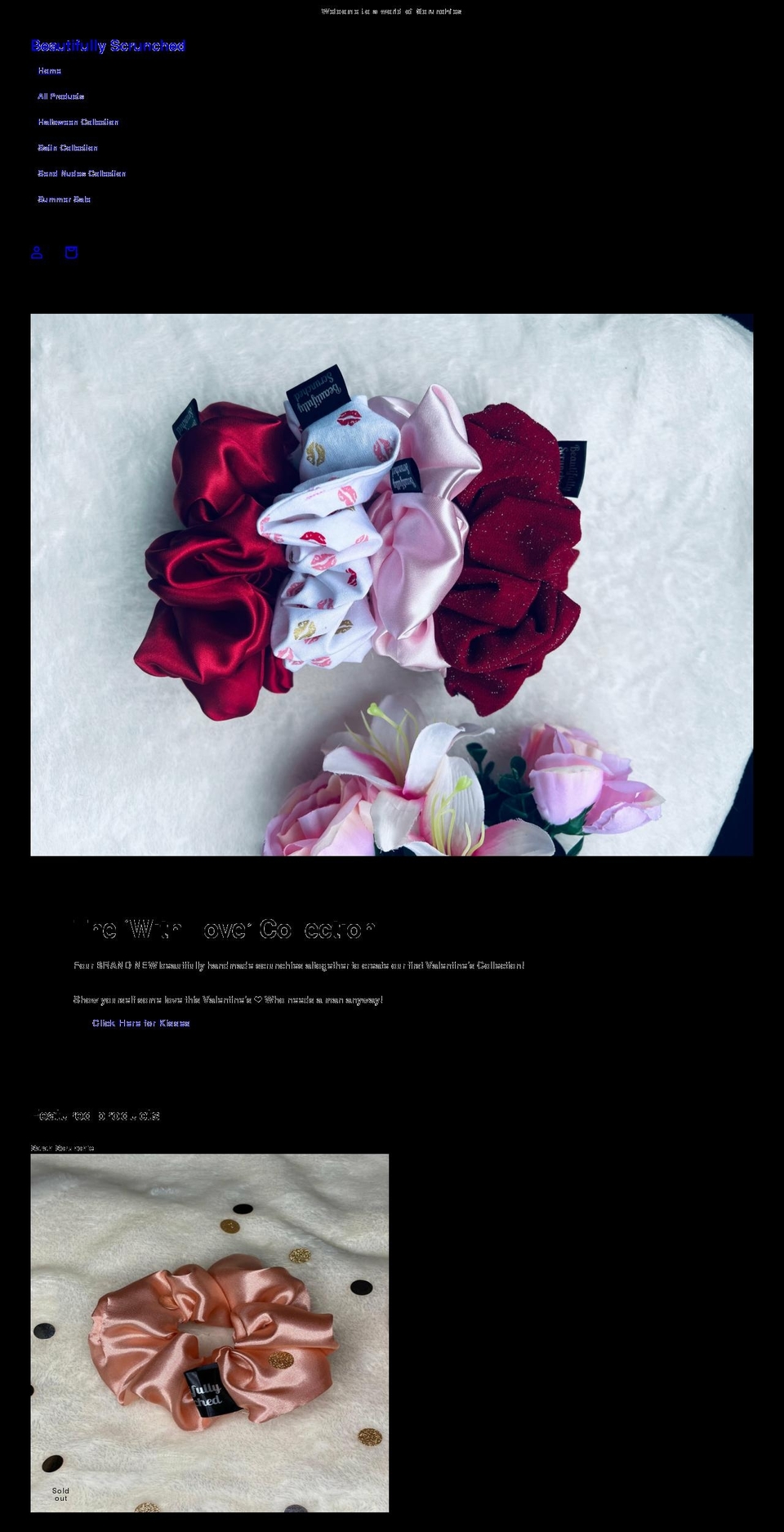 beautifullyscrunched.co.uk shopify website screenshot