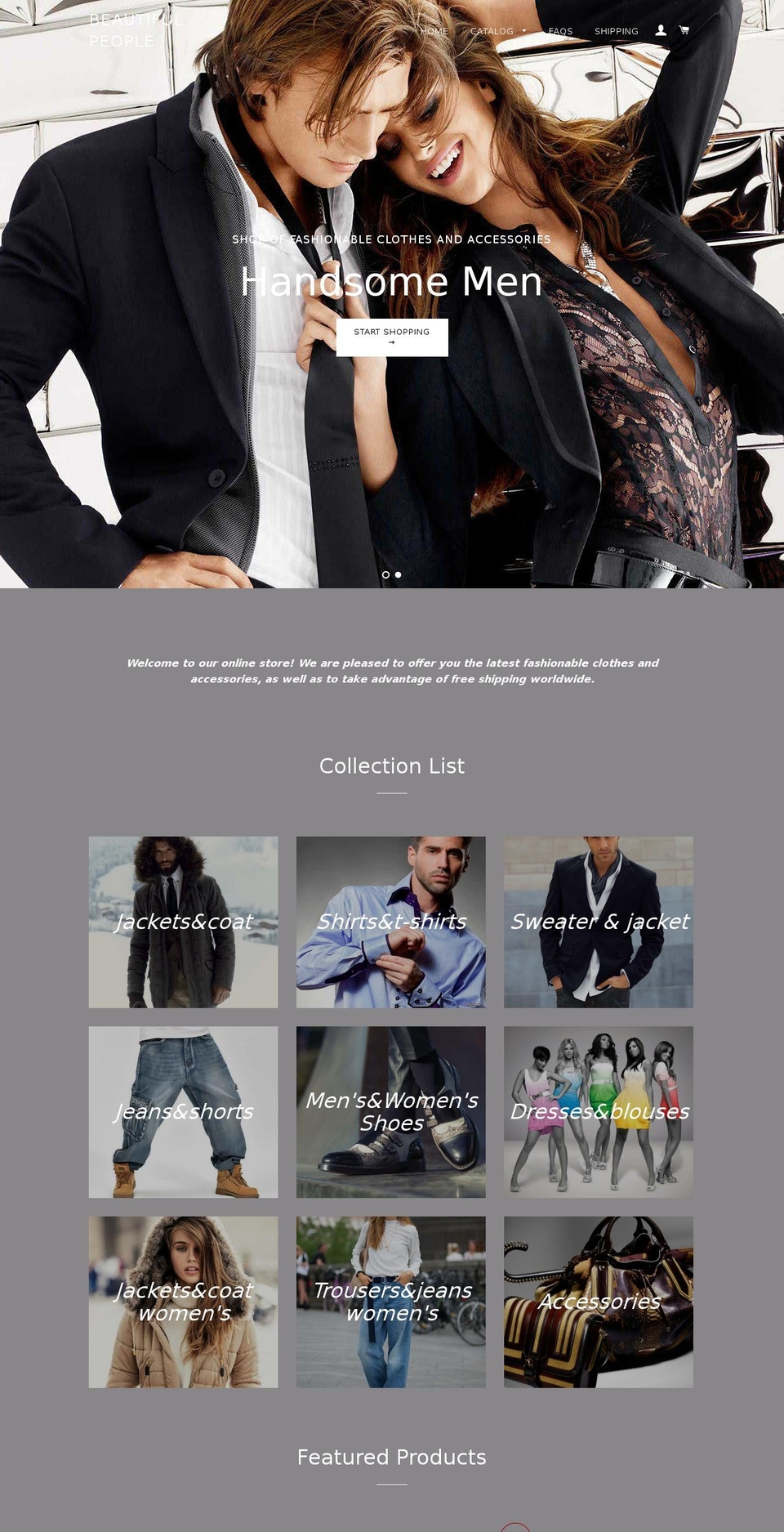 beautifulpeopleshop.com shopify website screenshot