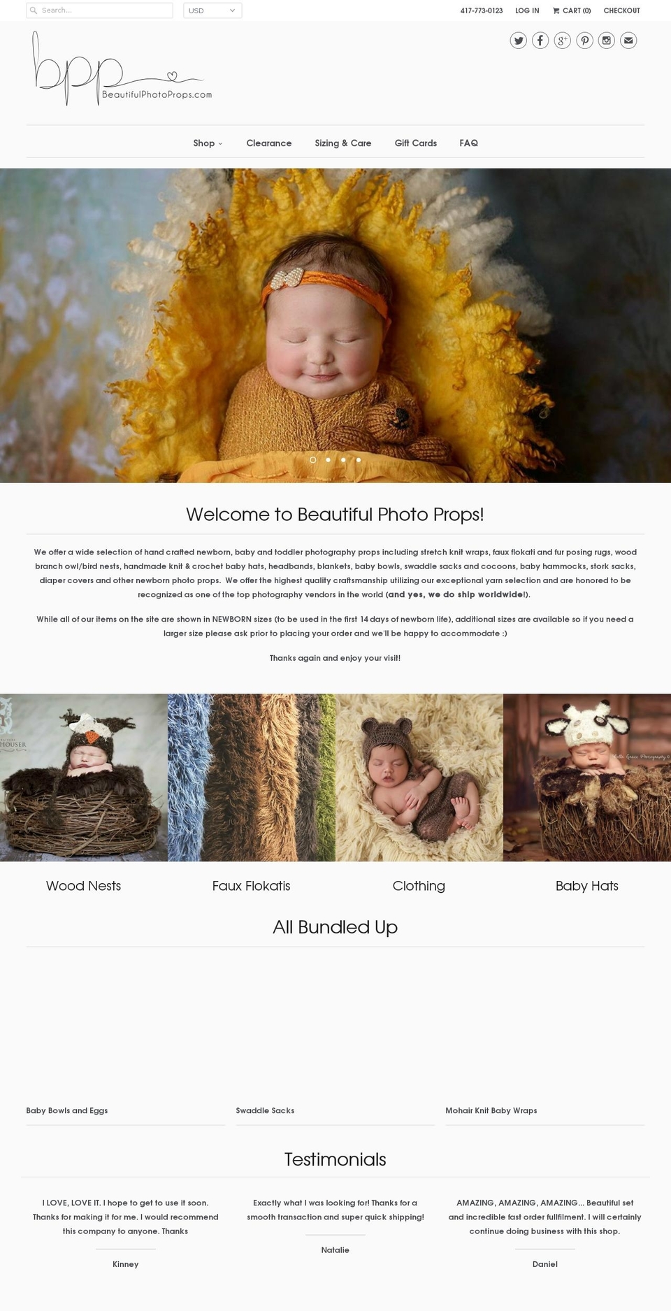 beautifulphotoprops.com shopify website screenshot