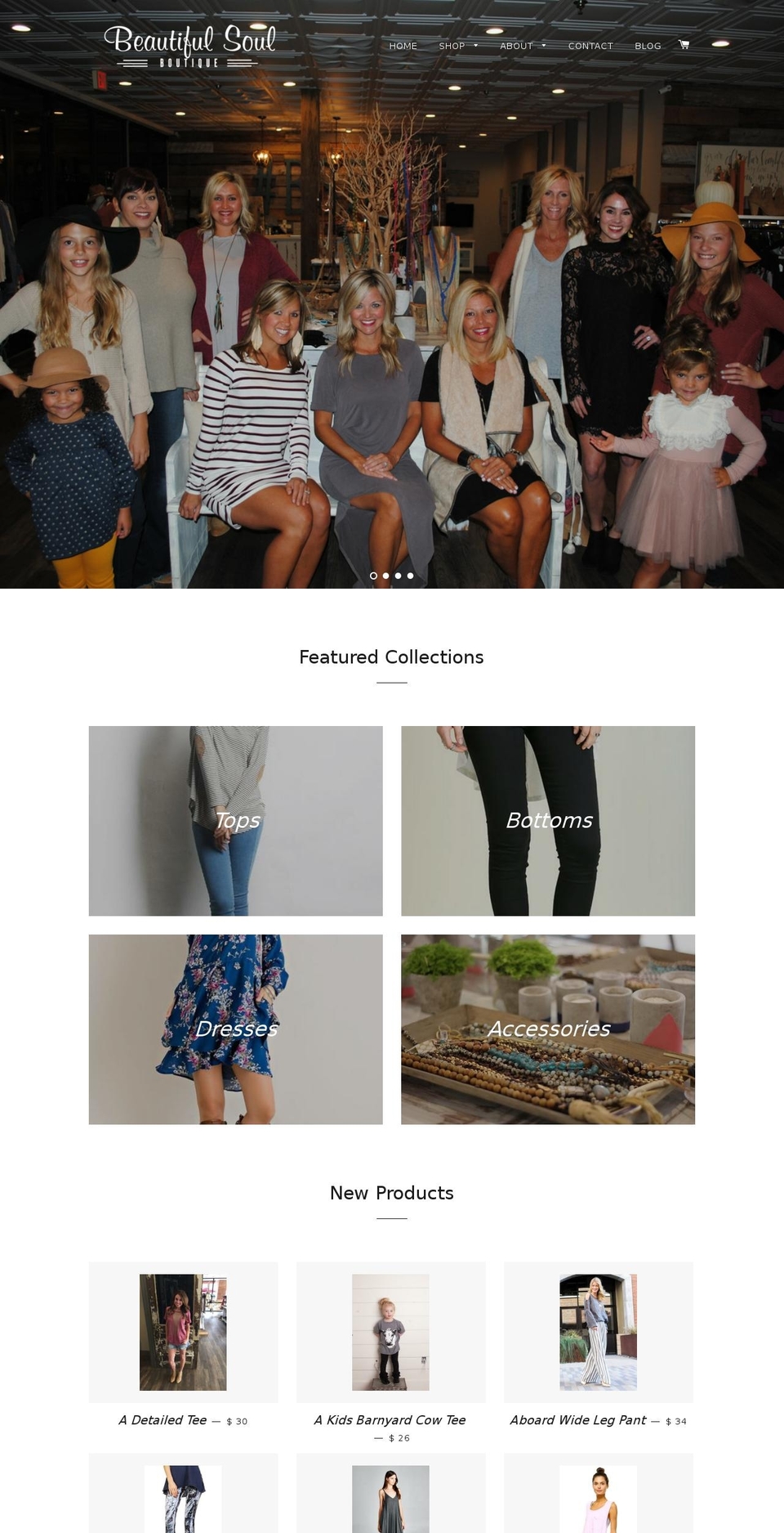 beautifulsoulboutique.com shopify website screenshot