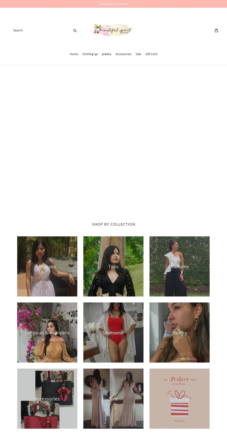 beautifulspiritpr.com shopify website screenshot