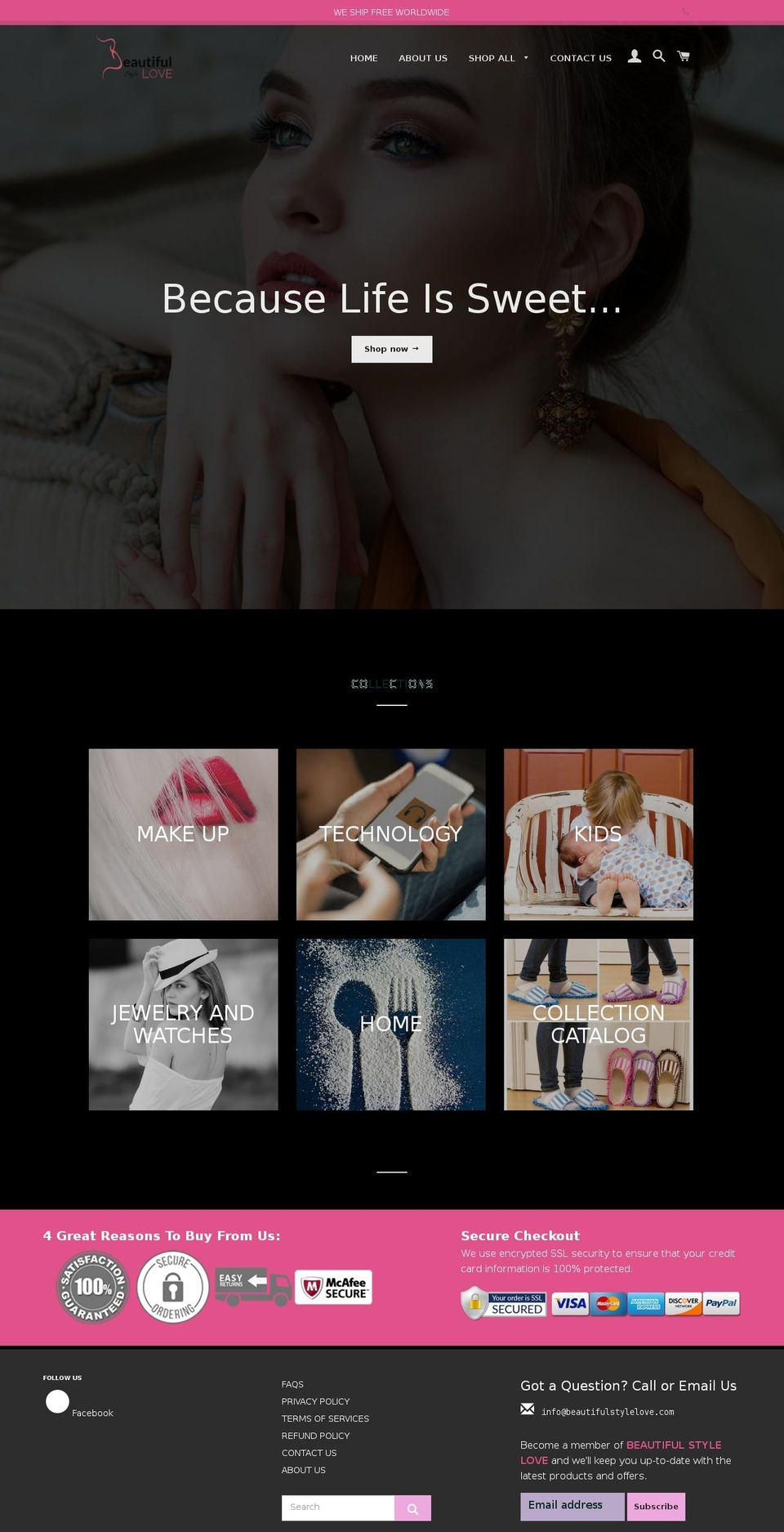 theme-mindstheme Shopify theme site example beautifulstylelove.com