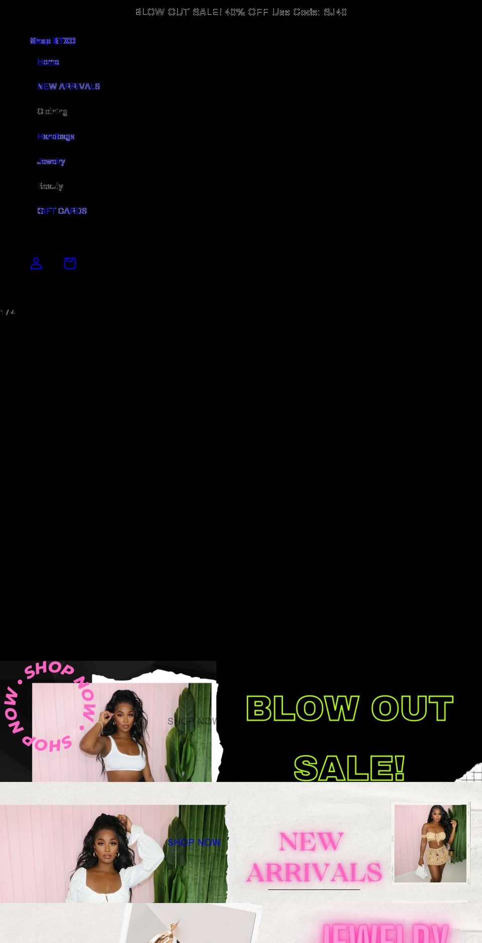 beautifultaylorxo.com shopify website screenshot