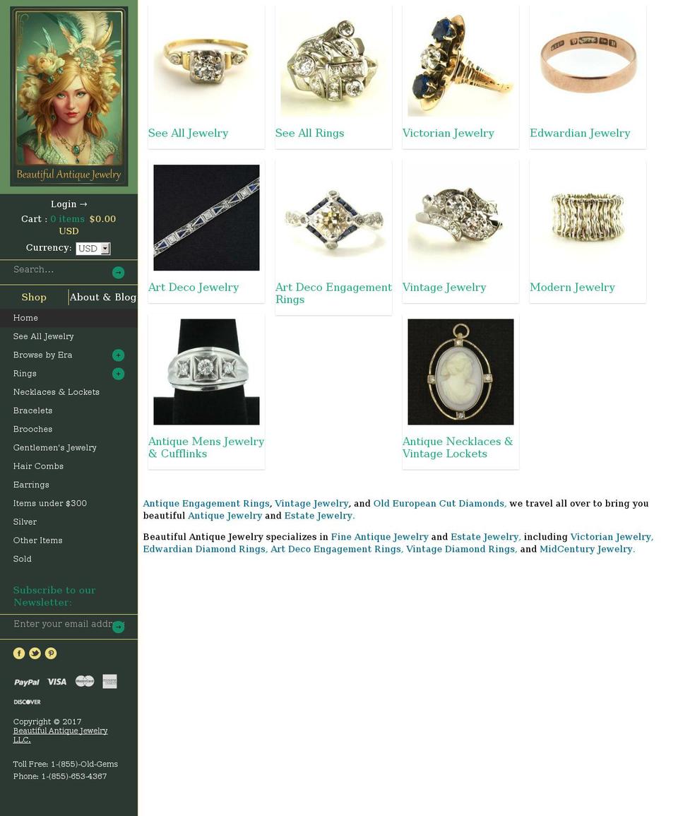 Live Homepage Fix SEO Shopify theme site example beautifulvintagejewelry.net