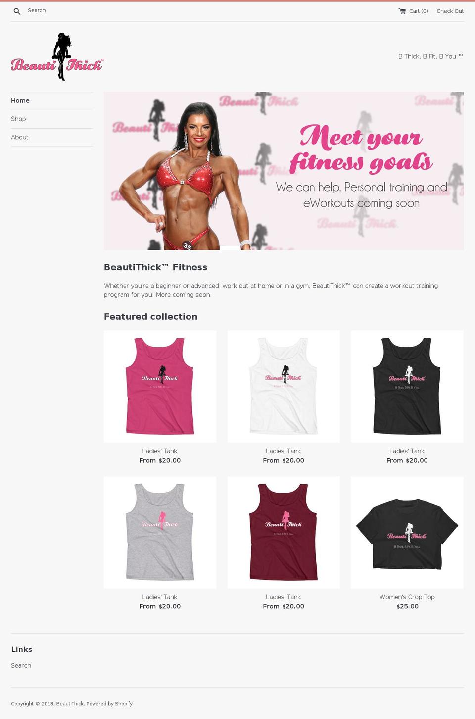 beautithick.com — Shopify storefront screenshot