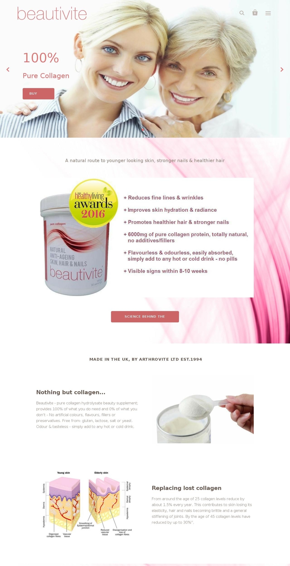 beautivite.com shopify website screenshot