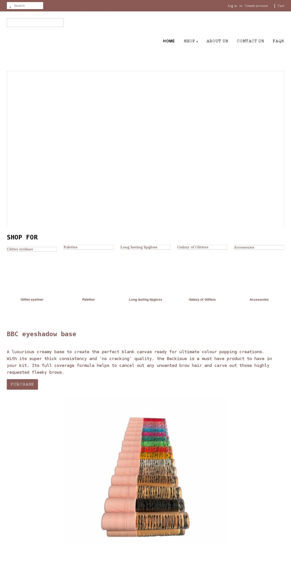 beautxbiscouscosmetics.com shopify website screenshot