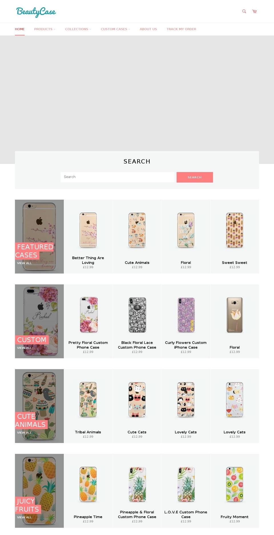 beauty-case.net shopify website screenshot