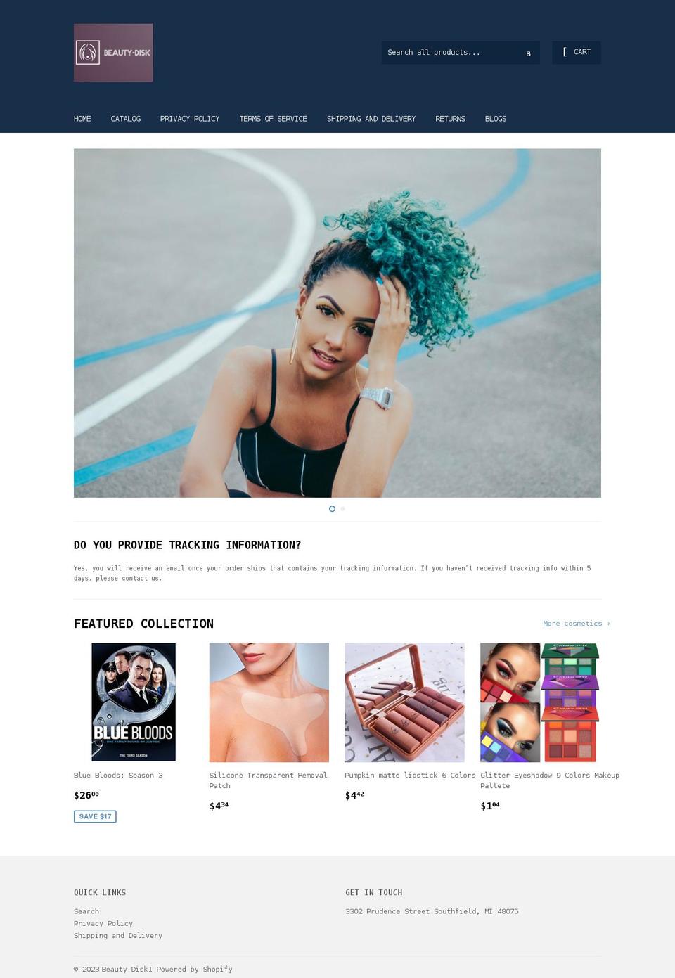 beauty-disk1.myshopify.com shopify website screenshot