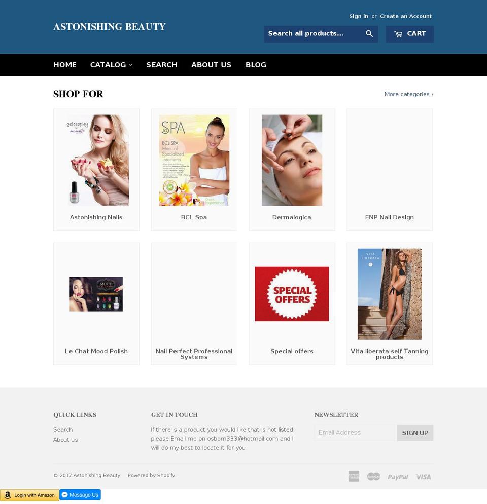 beauty-scotland.com shopify website screenshot