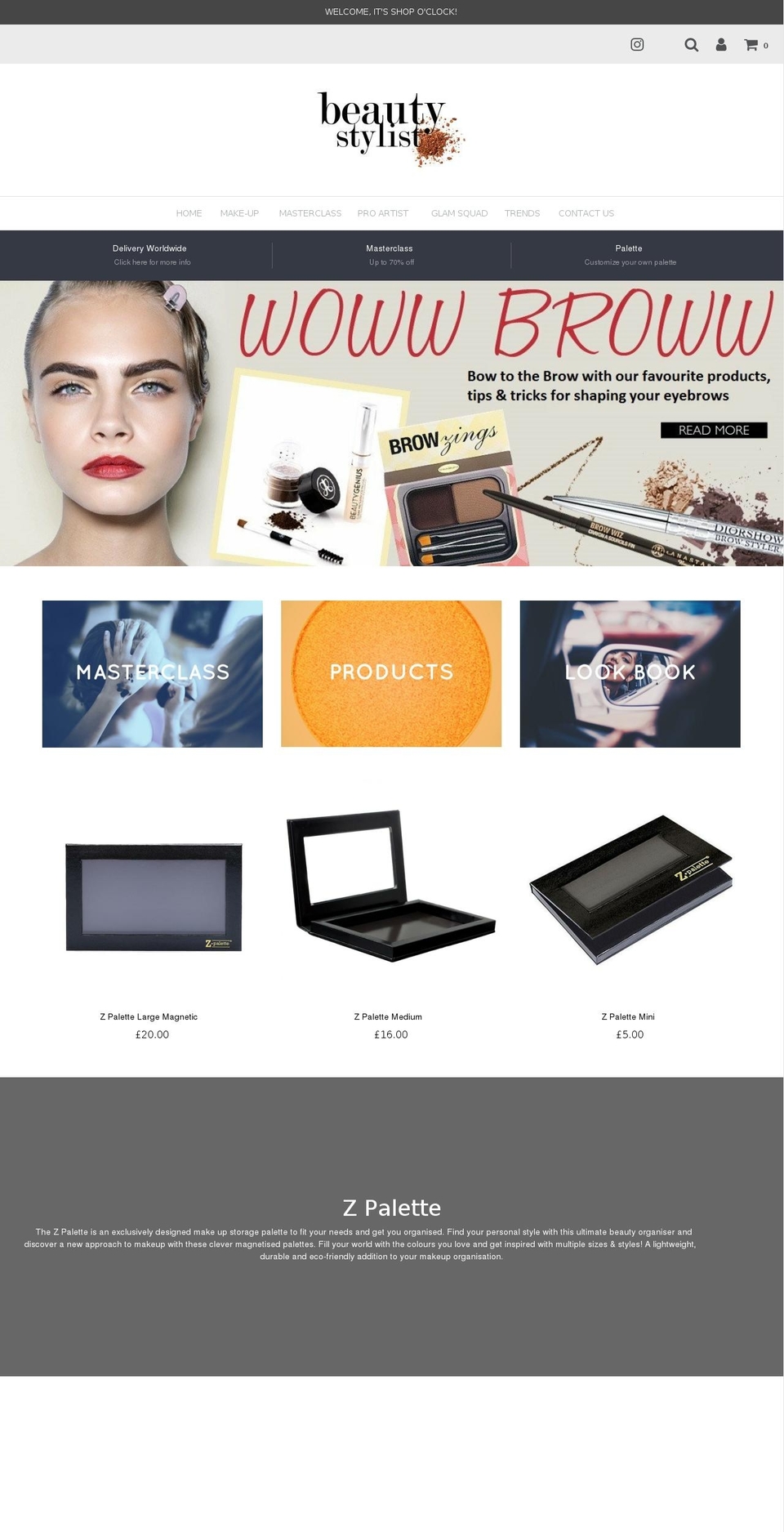 beauty-stylist.com — Shopify storefront screenshot