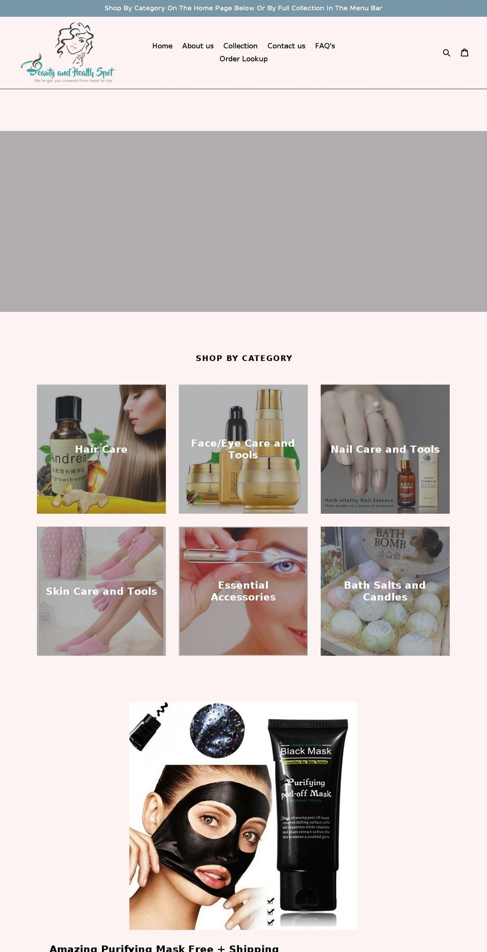 beautyandhealthspot.com — Shopify storefront screenshot
