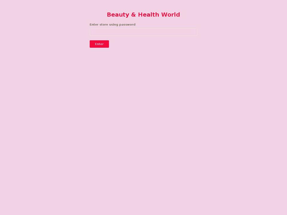 beautyandhealthworld.com shopify website screenshot