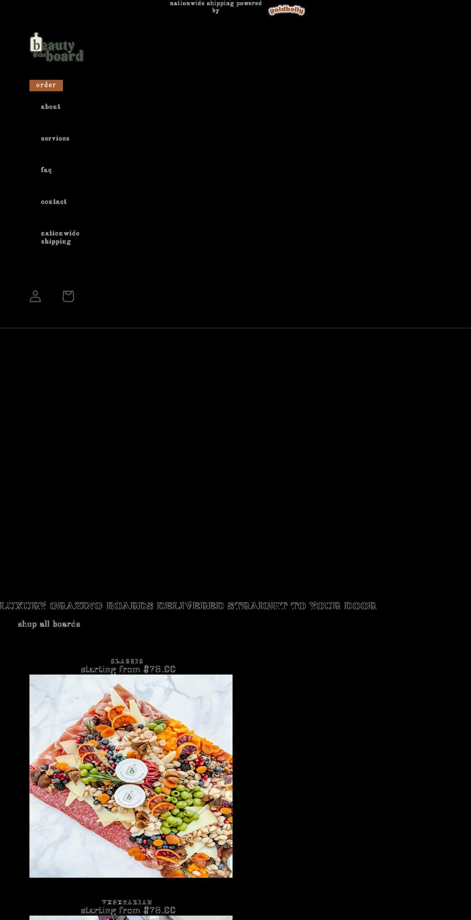 beautyandtheboard.com shopify website screenshot