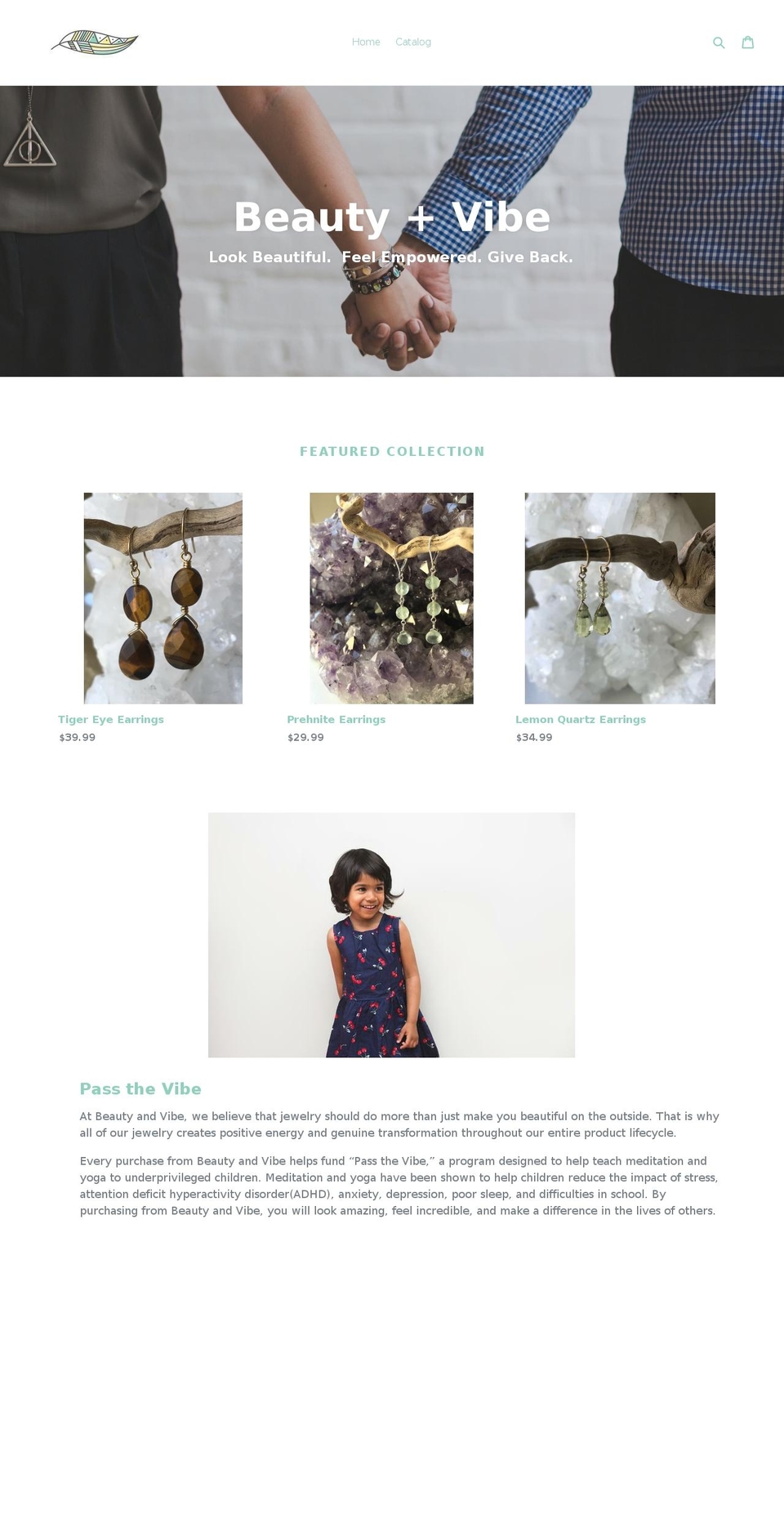 beautyandvibe.com — Shopify storefront screenshot