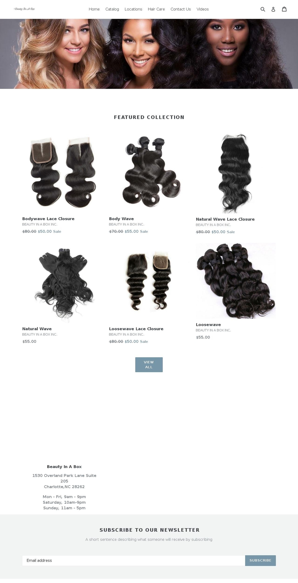 beautybins.com — Shopify storefront screenshot