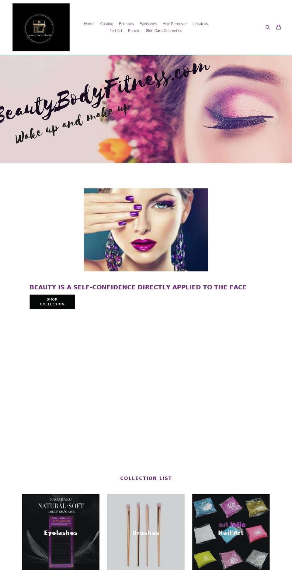 beautybodyfitness.com — Shopify storefront screenshot