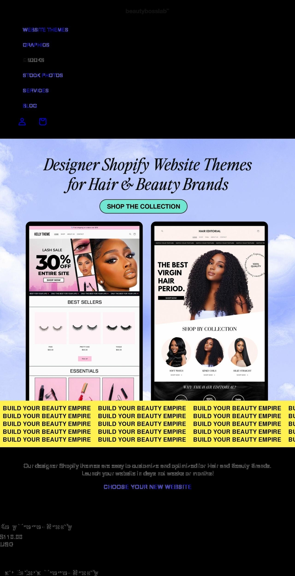 beautybosslab.com shopify website screenshot