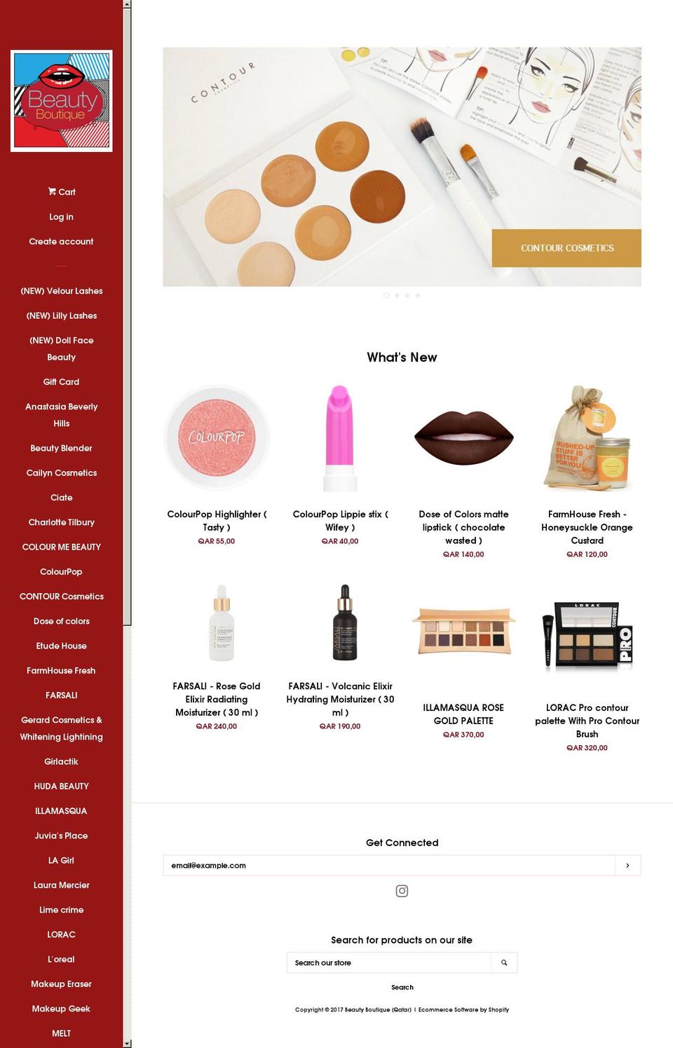 beautyboutique-qatar.com shopify website screenshot