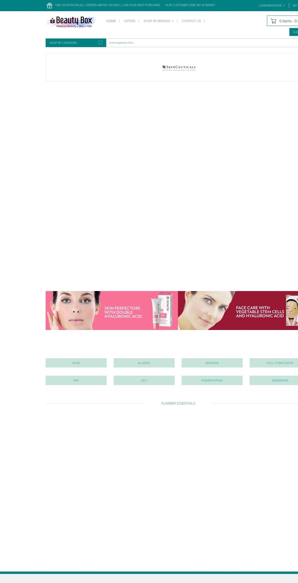 beautyboxlb.com — Shopify storefront screenshot