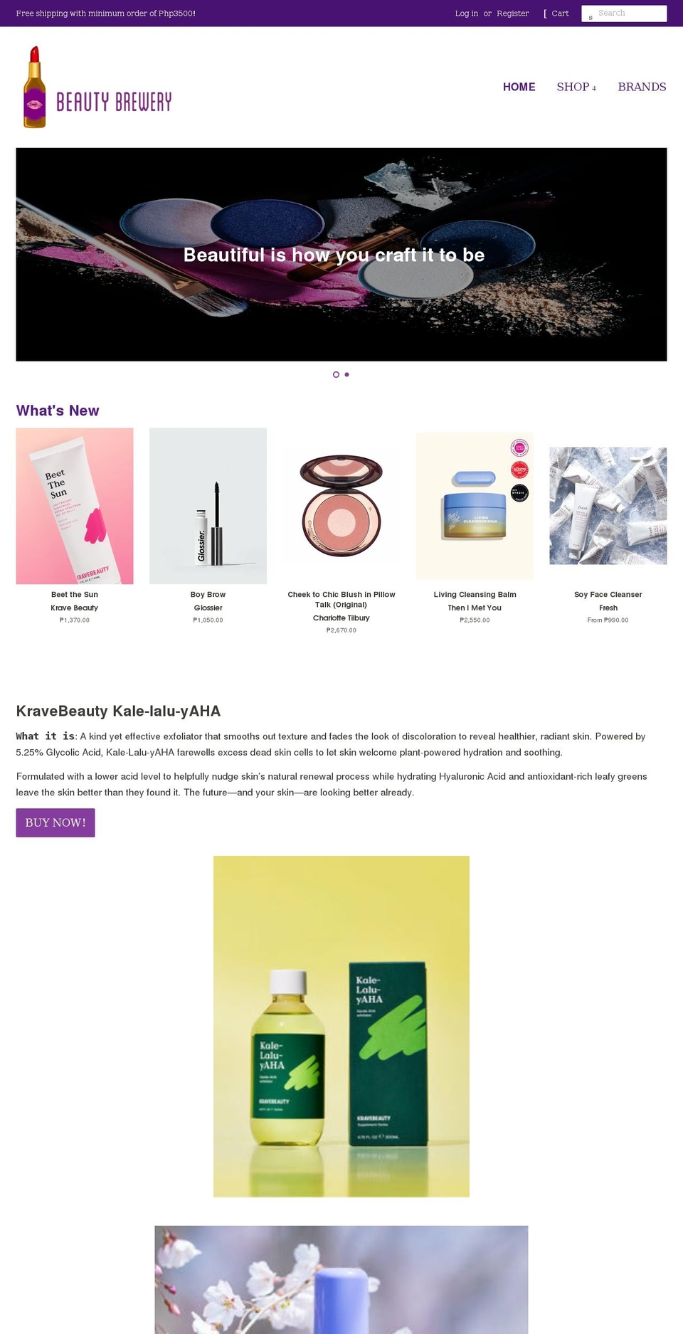 beautybreweryph.com shopify website screenshot