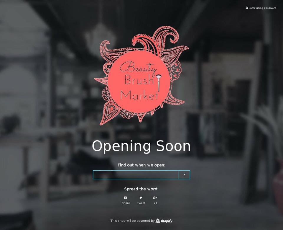 Beauty Shopify theme site example beautybrushmarket.com