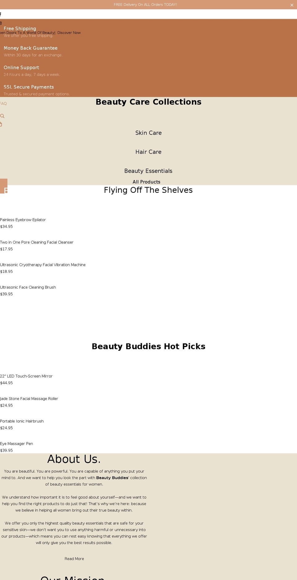 beautybuddy.shop shopify website screenshot