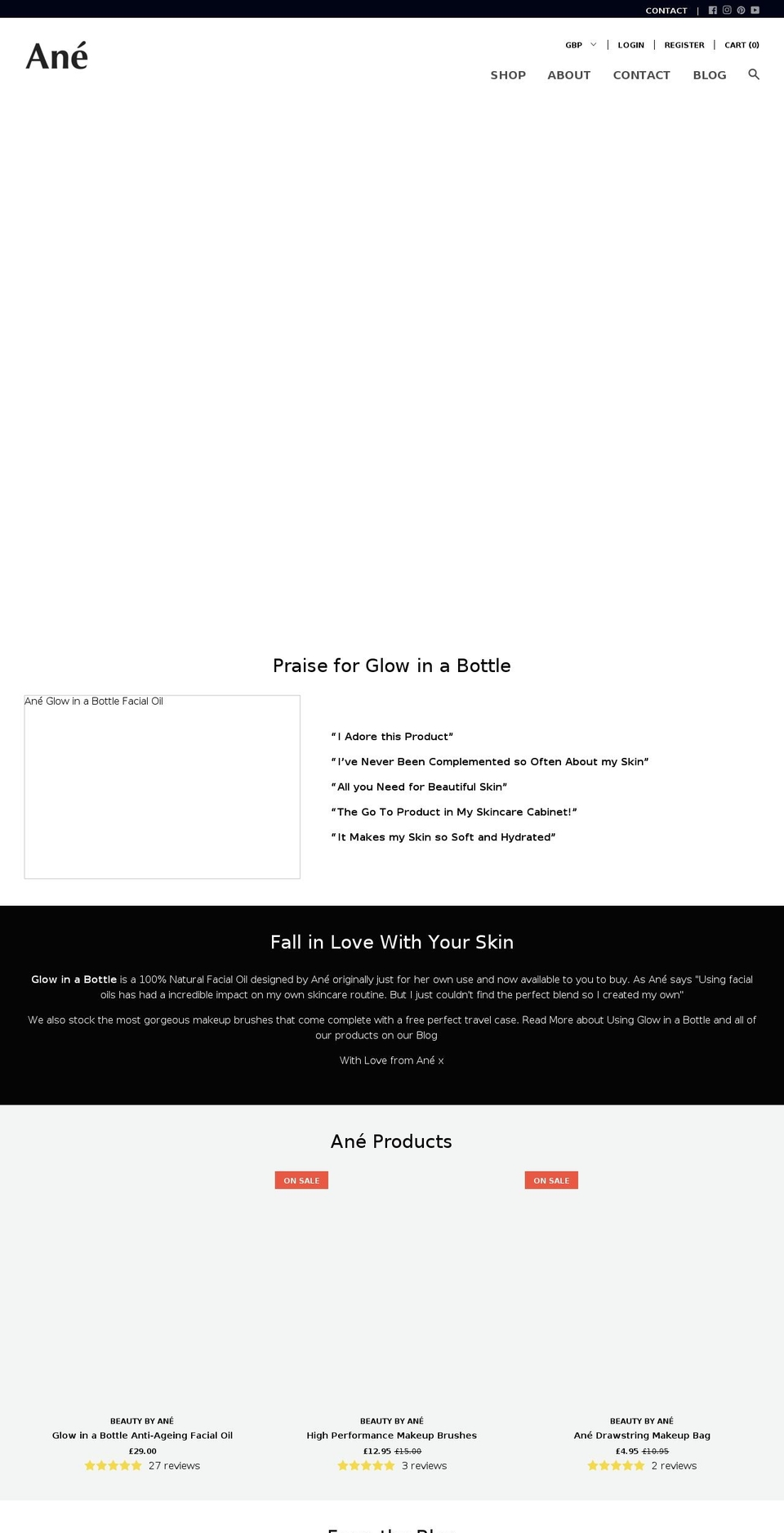 beautybyane.com — Shopify storefront screenshot
