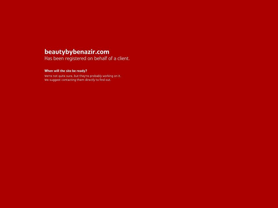 beautybybenazir.com — Shopify storefront screenshot