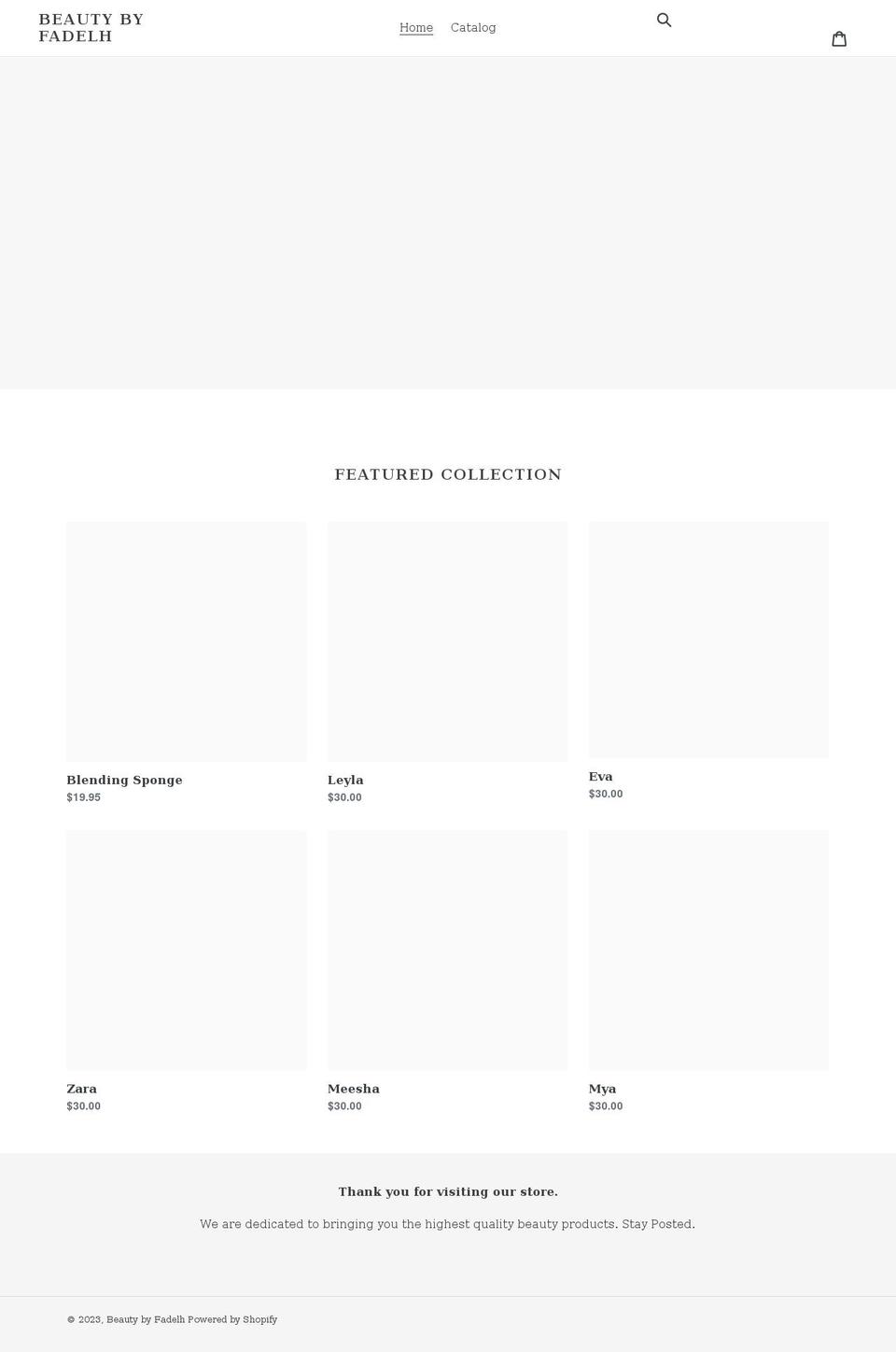 beautybyfadelh.com shopify website screenshot