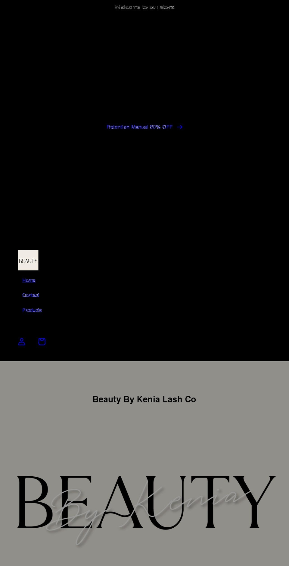 beautybykenia.com shopify website screenshot