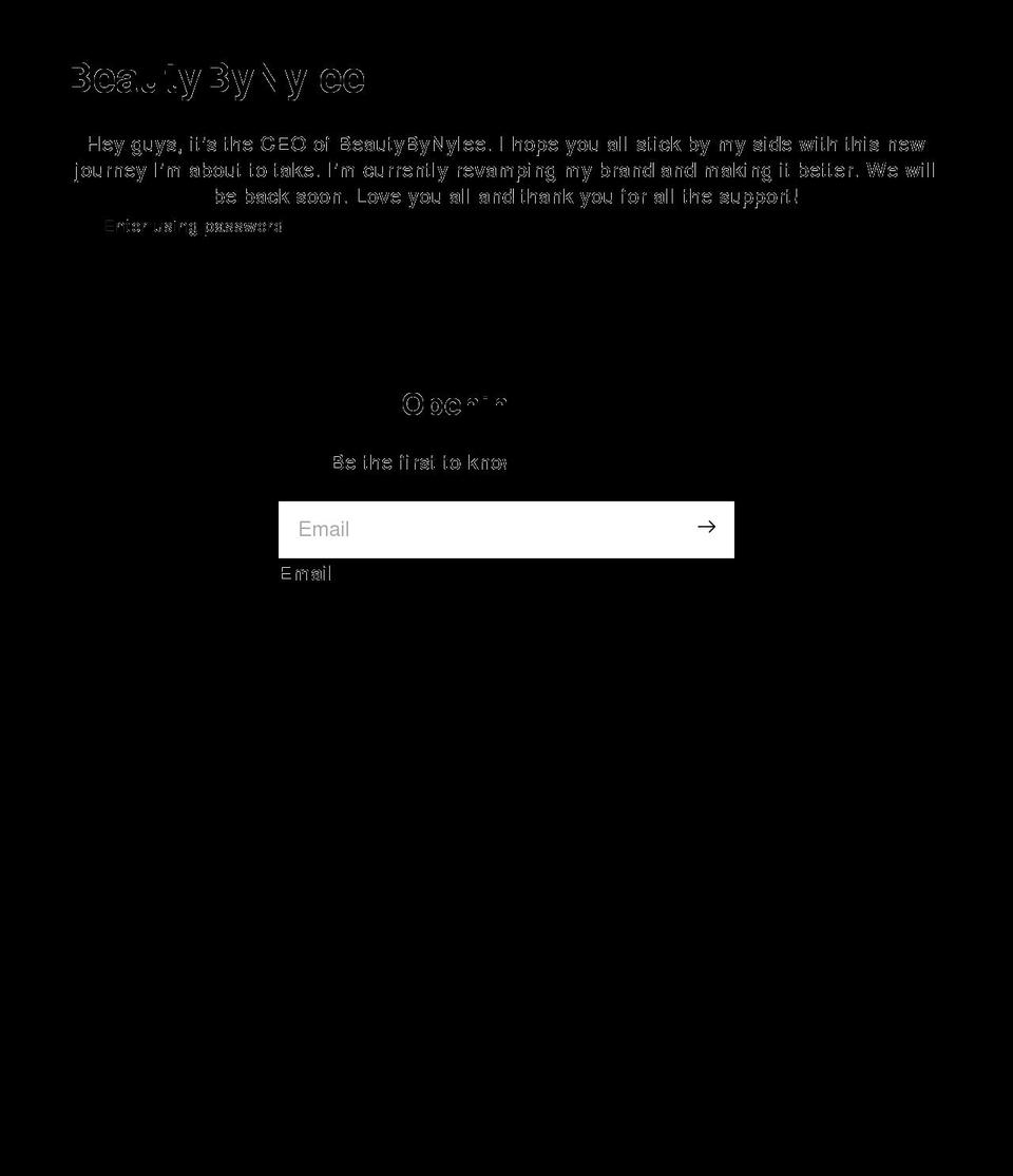 beautybynylee.com shopify website screenshot