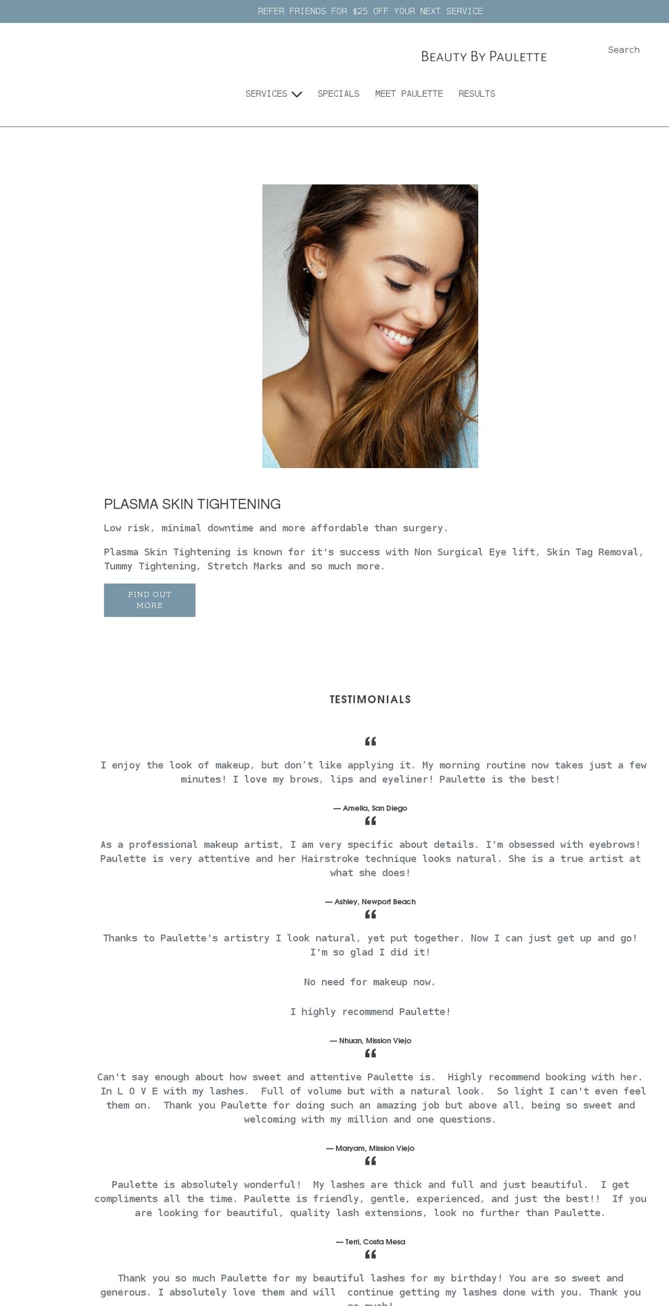 beautybypaulette.com shopify website screenshot