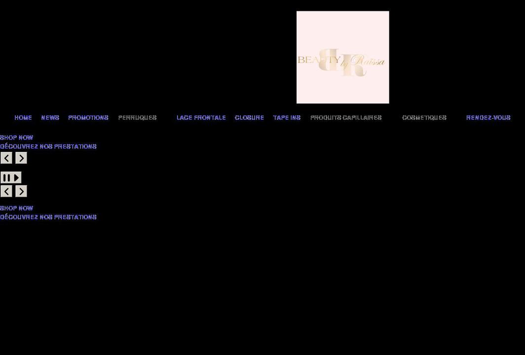 beautybyraissa.com shopify website screenshot