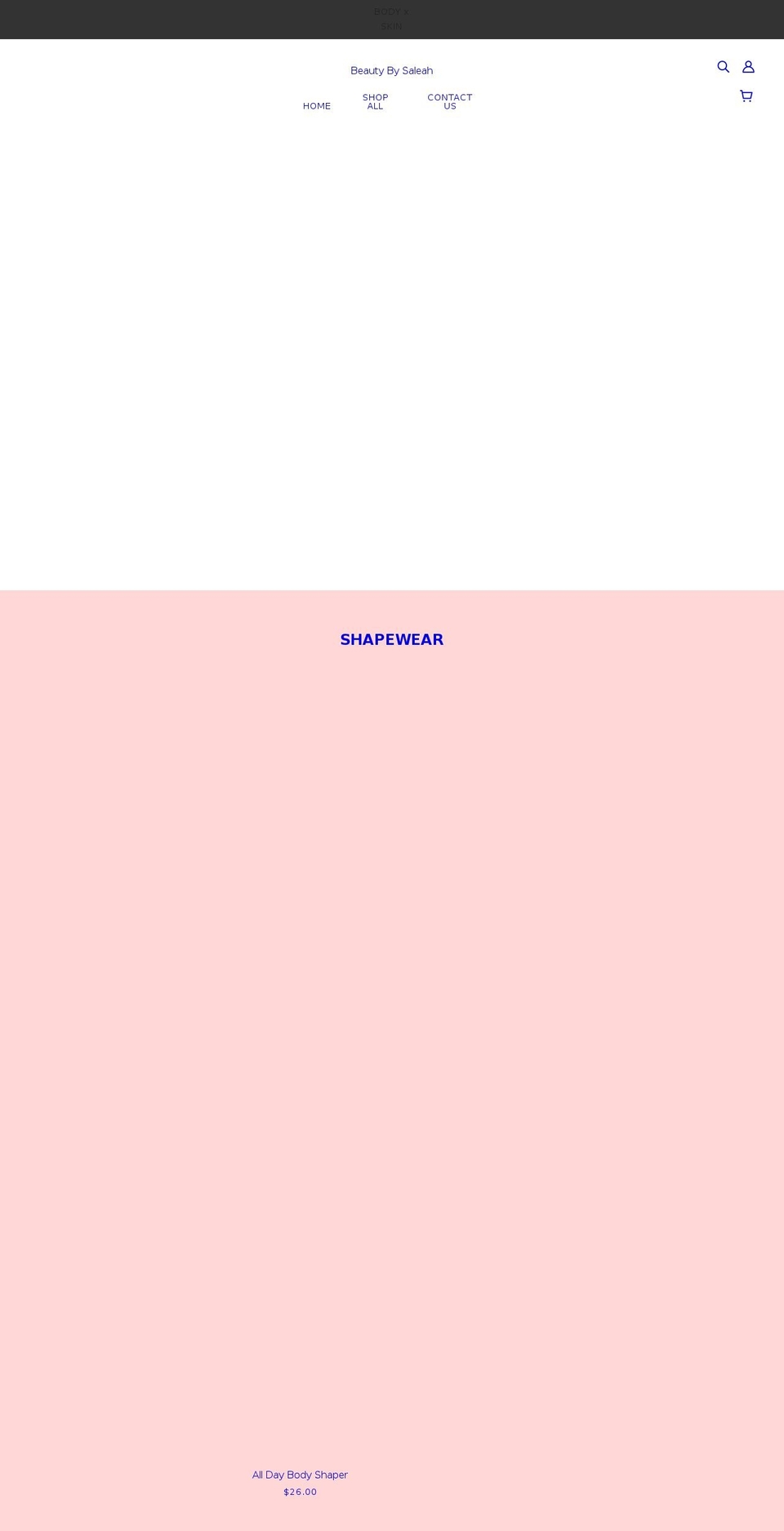 beautybysaleah.com — Shopify storefront screenshot