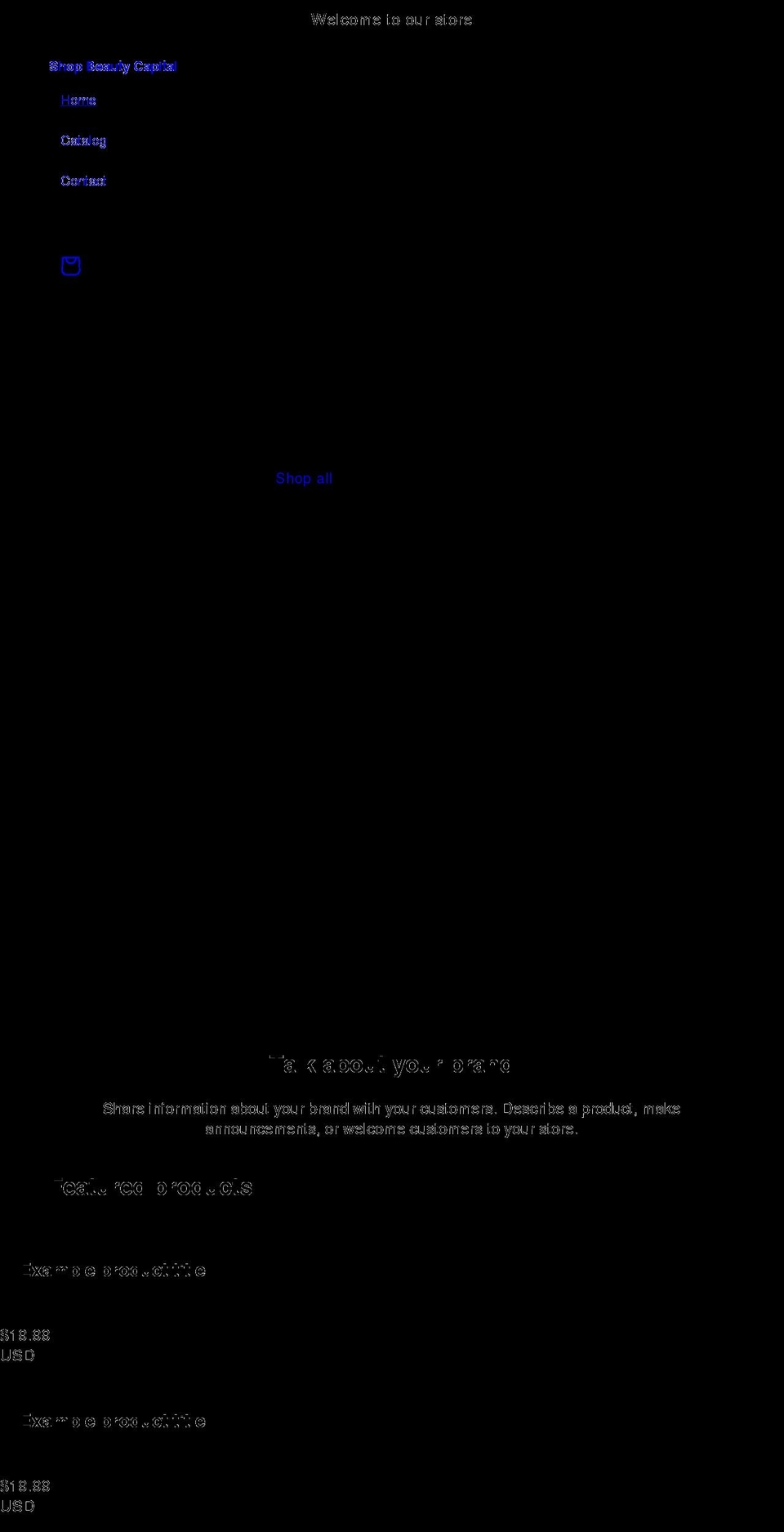 beautycapitalinc.com shopify website screenshot