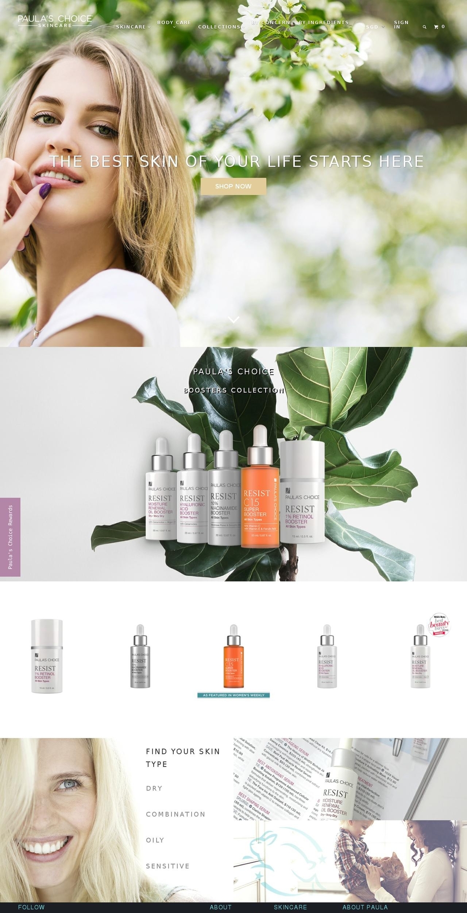 Spring Shopify theme site example beautycollectiveshop.com