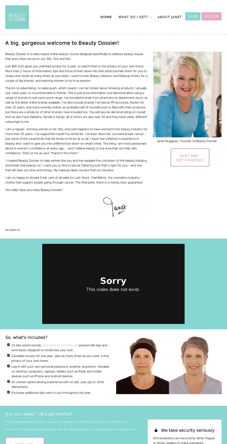 beautydossier.com shopify website screenshot