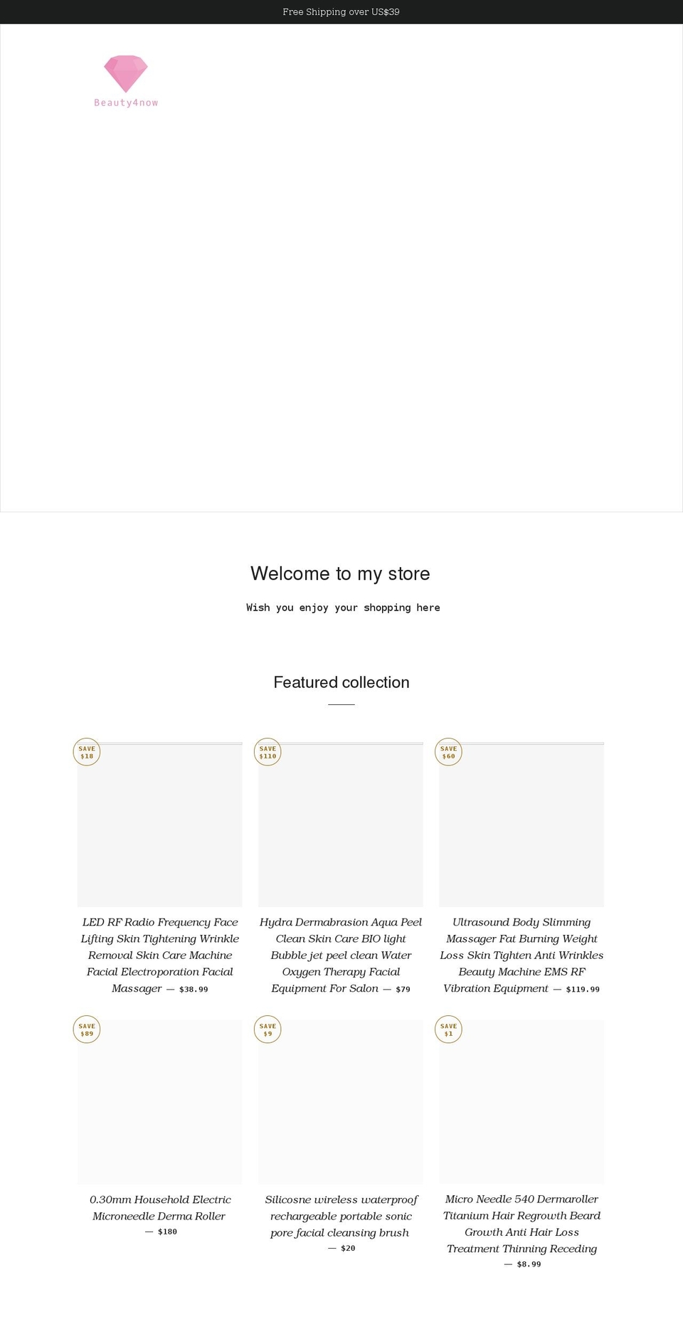 beautyfornow.com shopify website screenshot