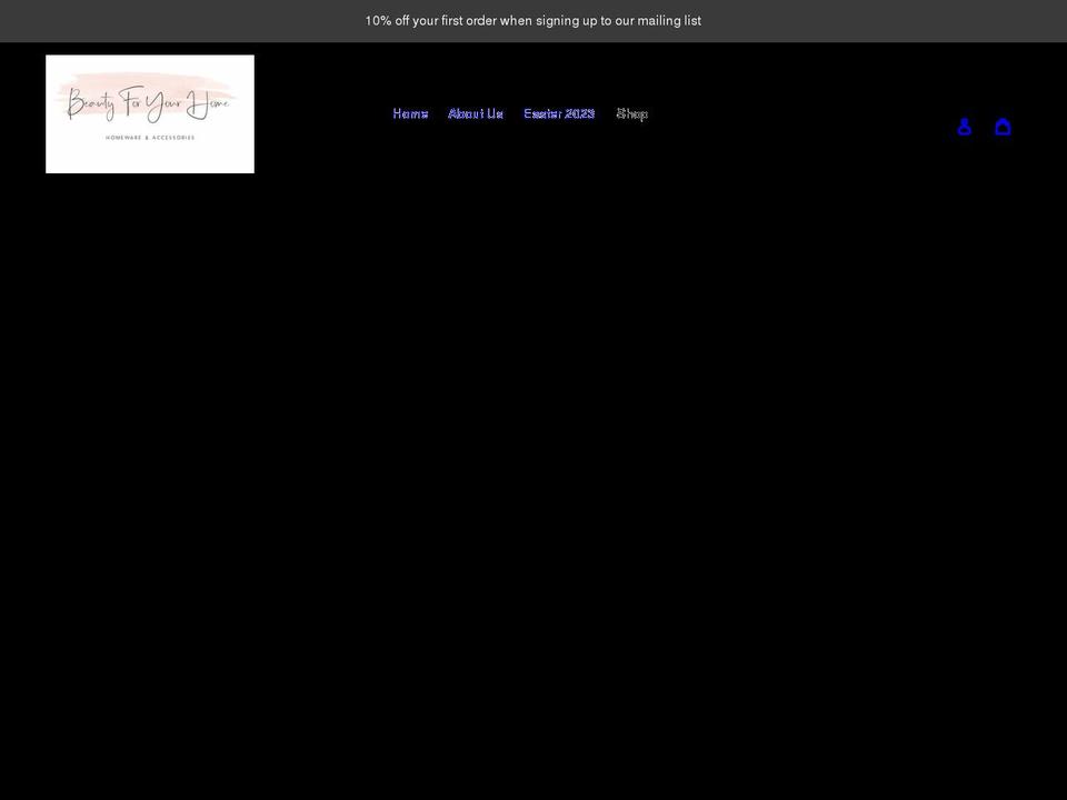 beautyforyourhome.co.uk shopify website screenshot
