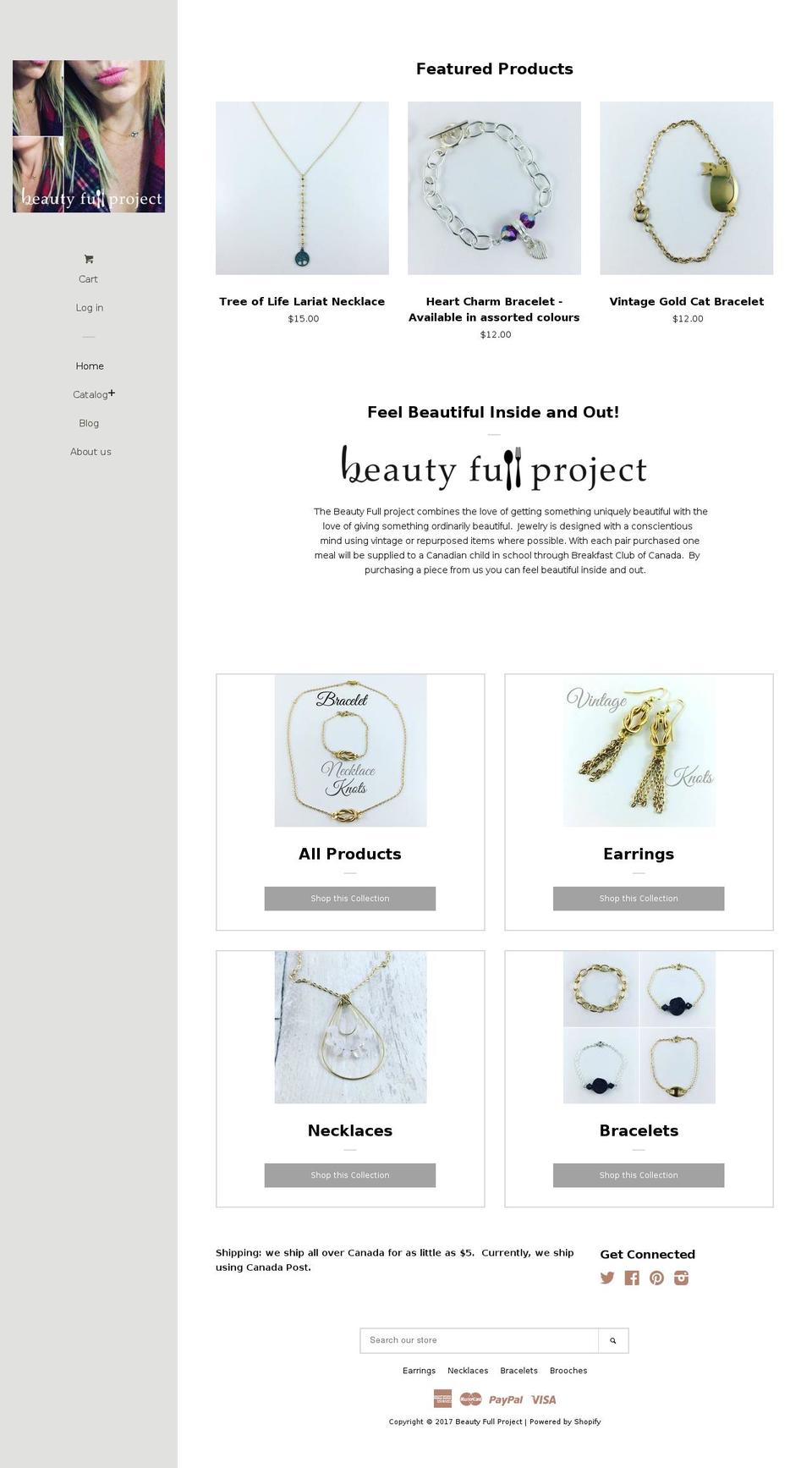 beautyfullproject.com shopify website screenshot
