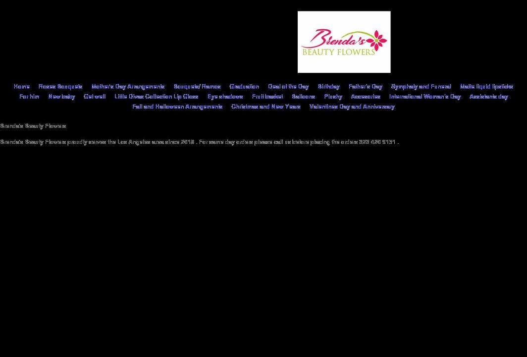 beautyglambeautyflowers.com shopify website screenshot