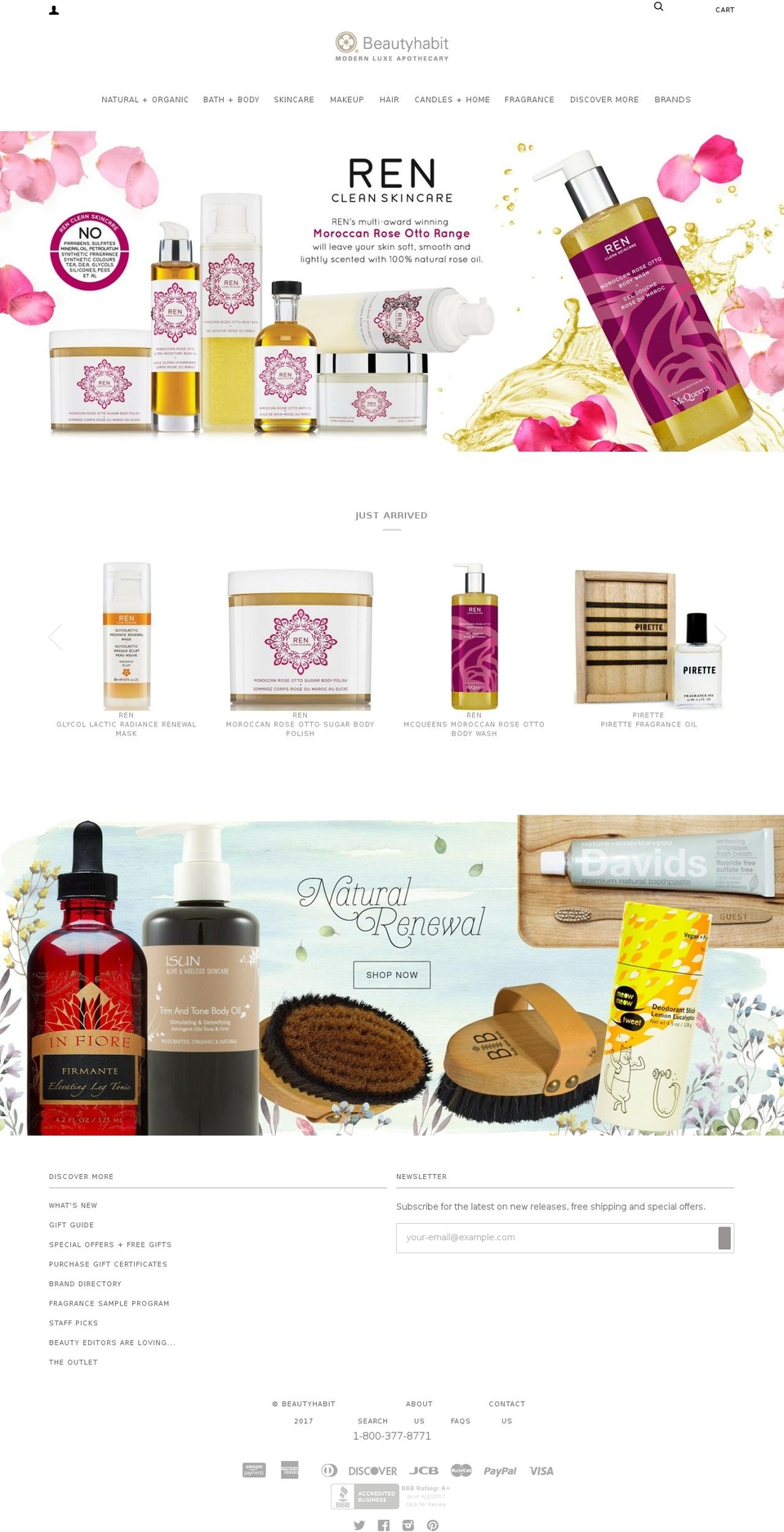 beautyhabit.com shopify website screenshot