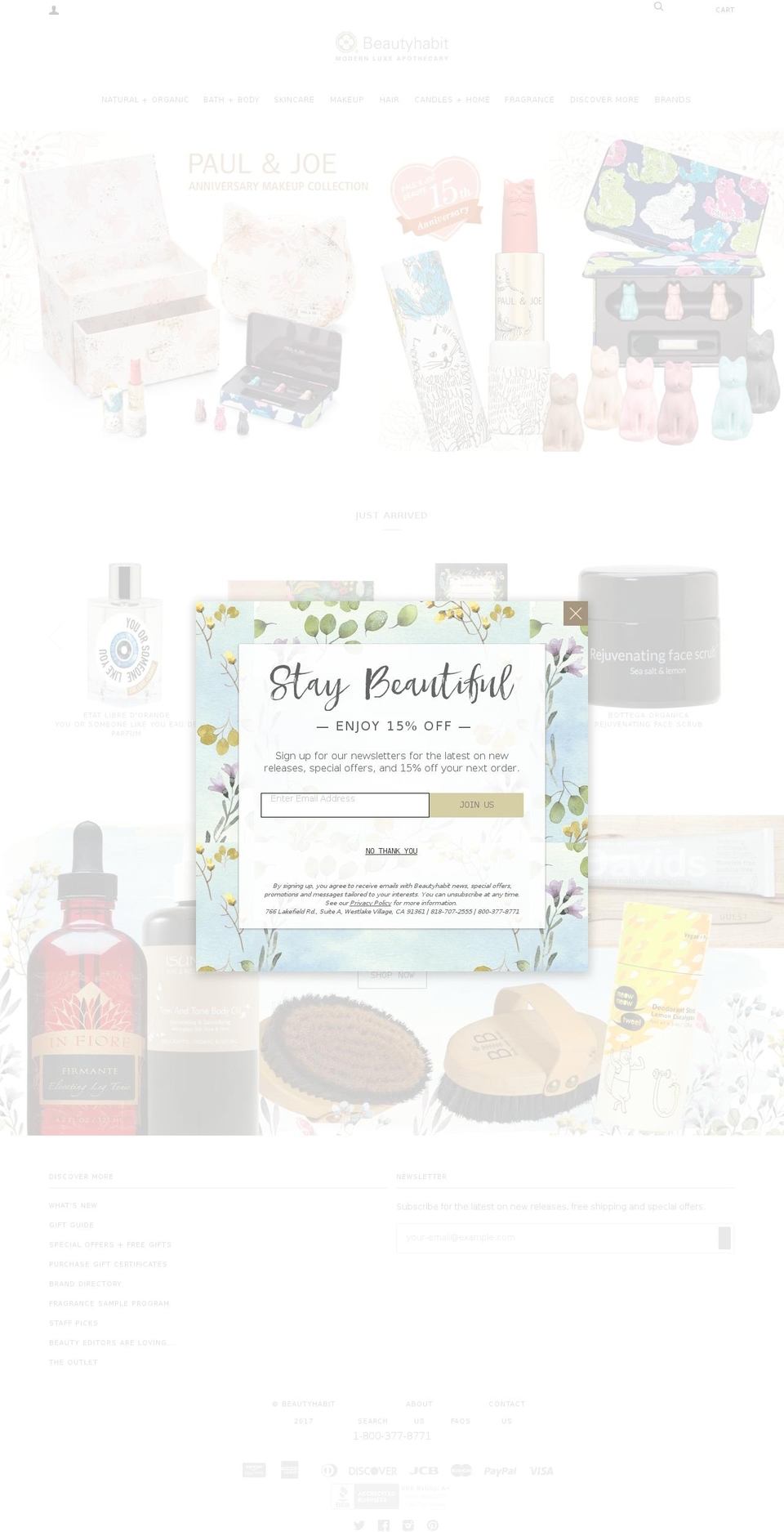 beautyhabit.org shopify website screenshot