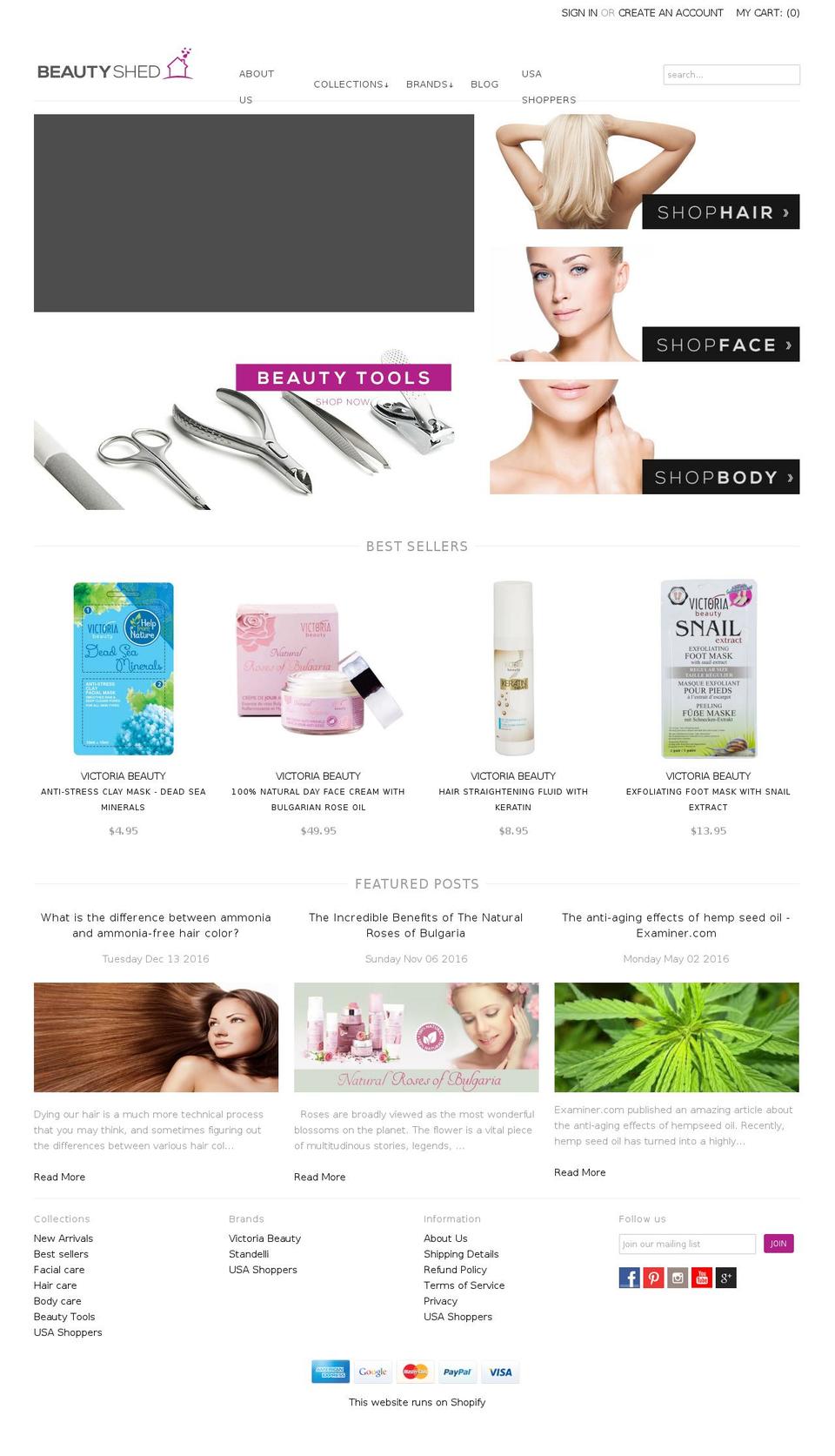 beautyhaven.us shopify website screenshot